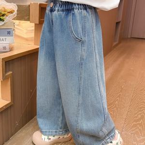 아이스 워시드 와이드 데님 팬츠 R22404