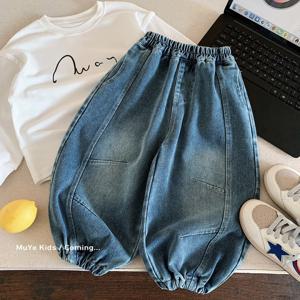 벌룬 조거 데님 남아청바지 조거팬츠 벌룬팬츠 주니어 R22035