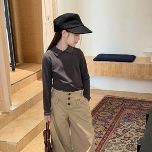 폴로 카라 립 니트 티셔츠 R21269