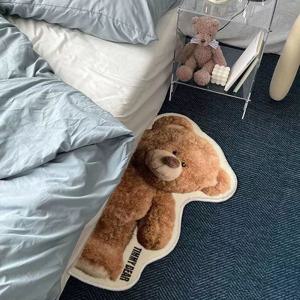 [해외] 곰돌이 캐릭터 러그 발매트 흡수 침대 옆 욕실