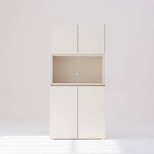 토모 수납장 800 상하부장세트 홈카페 주방 키큰 그릇장 2colors