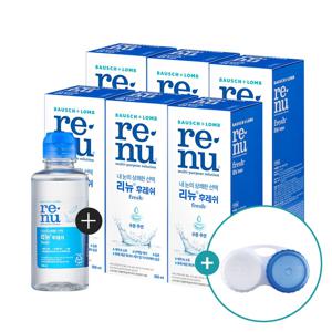 리뉴 후레쉬 355ml x 6개 + 120ml 1개 (+렌즈케이스)