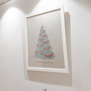 로지 트리 커트지 고급 린넨 크리스마스 원단