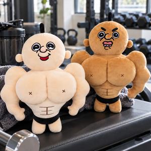 헬창 빵빵이 인형 30cm 빵빵이의일상 머슬 캐릭터 애착인형 쓸데없는 킹받는 헬스 선물