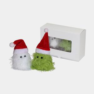 선물포장 반려 산타 미니 몽글 트리퍼 듀오 santa mini tree fur set