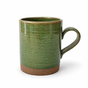 그린 발수 일자 머그컵 (430 ml)빈티지 머그컵 감성 머그컵 카페컵 유니크