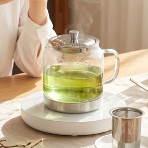 차우리는주전자 유리티포트 SUS304 스텐 내열유리 티팟 1500ml