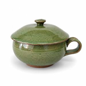 그린 발수 커피 쌍화차잔 뚜껑세트 C형 (350 ml) 라떼잔 녹차잔 쌍화차잔 커피잔