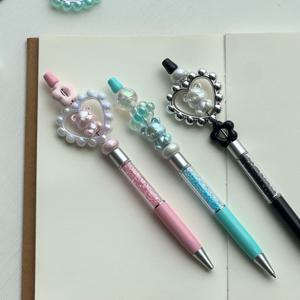 파츠 대용량 볼꾸 볼펜 펜 꾸미기 키링 DIY 만들기 세트 키트 6종 곰돌이 보석 펜꾸