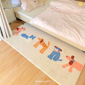 귀여운 댕댕이 프렌즈 강아지 롱러그 2ize_침실 거실 주방 매트 아이방 인테리어 자체제작
