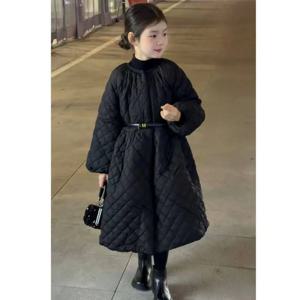퀼팅 벨티드 롱 원피스 R26362