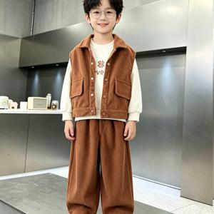 코듀로이 베스트 쓰리피스 셋업 R26248
