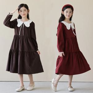 세일러 칼라 티어드 원피스 R26322