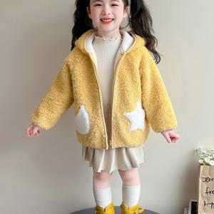 병아리 후드 보아 자켓 R26197