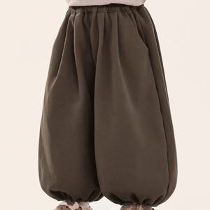 소프트 기모 플리츠 벌룬 팬츠 R25514
