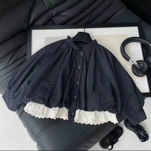 레이스 트리밍 스탠드칼라 숏 자켓 R26052