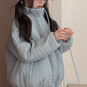 스탠드칼라 레이스 퀼팅 자켓 R26112