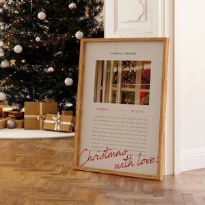 크리스마스 포스터 빈티지 겨울 크리스마스감성 인테리어액자 Wishful Xmas