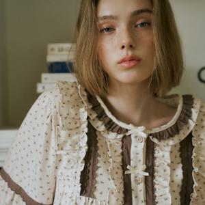 티니코드 긴팔 투피스 크림 (21수)