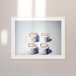 액자 Heart Cakes (Valentine Cake) / 웨인 티보