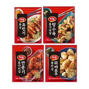 중화닭요리 4종(깐풍기,탕수육,꿔바로우,유린기) 택