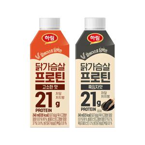 닭가슴살프로틴(흑임자맛,고소한맛 택) 240ml 24팩 단백질음료