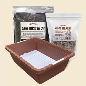 베란다 텃밭세트 (기본형) .쌈 채소 방울 토마토 상추 키우기 화단 옥상 꾸미기