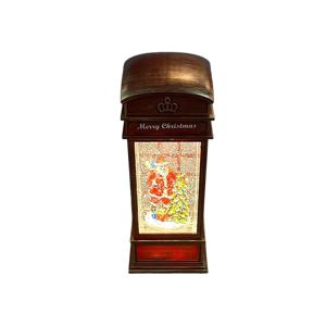 크리스마스 크라운 전화부스 워터볼 오르골 21cm