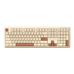 Archon AK22 OSCAFE 유선 저소음 사무용 멤브레인 키보드, 바닐라라떼