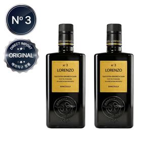 [해외] 로렌조 No.3 엑스트라 버진 올리브 오일 500ml x2병