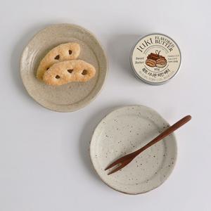 이츠 스토닉 일본 도자기 원형 앞접시 12.5cm 2color 택1