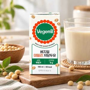 베지밀 데일리 저당두유 190ml 12팩