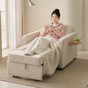 한샘몰pick 도즈 코모도 패브릭 접이식 확장형 소파 베드 1인용