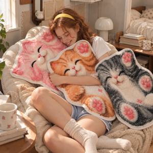 욕실 화장실 고양이 발매트 뚠뚠이 아가냥 주방 미니러그 3color