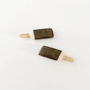 초코 아이스크림 수저받침 chocolate ice cream chopstick rest