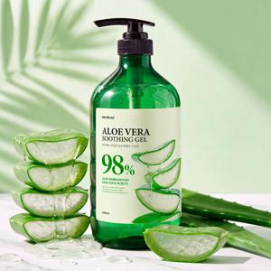 메르헨트 순도 98% 알로에베라 수딩젤 1L 대용량 알로에 바디로션 수분 진정 보습