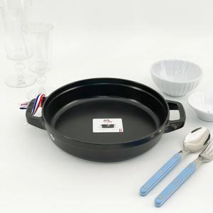 [리퍼]원형 스태커블 팬 24cm, 블랙 145792423-B(B품)