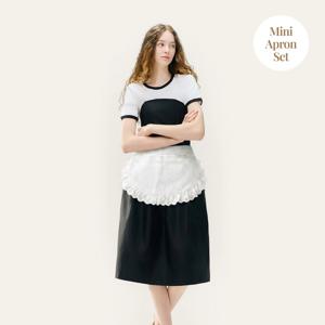 시크단아블랙 미니앞치마 세트