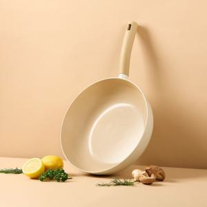 [최대20%쿠폰+7%네이버] 국내생산 인덕션 세라믹 궁중팬 웍 30cm 베이지