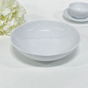 화이트 플루티드 하프레이스 21cm 볼 1025899