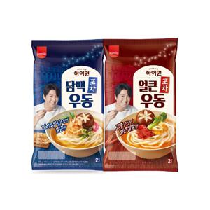 하이면 포차 우동(담백/얼큰) 2종 2인 4봉)