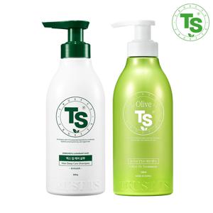 TS 맥스 딥케어 샴푸 500g + TS 올리브 트리트먼트 500ml