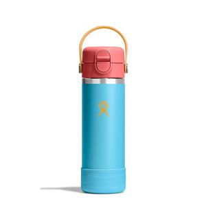 하이드로 플라스크 18온즈 532ml 키즈 와이드 커버캡 앤 부트 블루제이