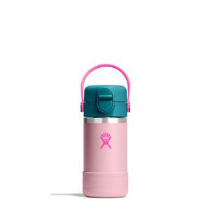 하이드로 플라스크 12온즈 354ml 키즈 와이드 커버캡 앤 부트 블러썸 핑크