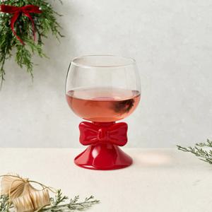 메리리본 리본도자기스템 유리 고블렛 395ml