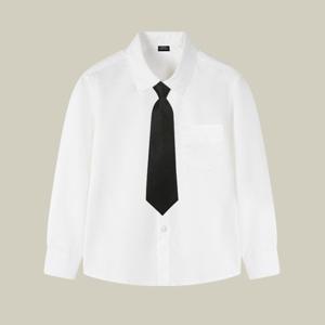실비아 넥타이 롱슬리브 셔츠 여아 R14894