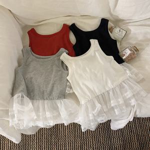 레아니 레이스 슬리브리스 탑 여아 R13706