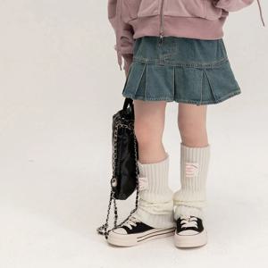 문라이트 플리츠 진 스커트 여아 R10999