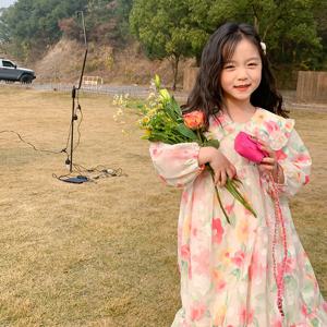 루비아 수채화 꽃 원피스 여아 R5283