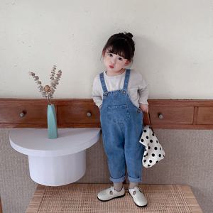 다프네 데님 서스펜더 팬츠 여아 R4182